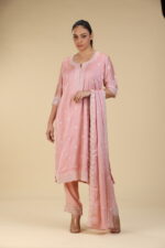 Floral Embroided Soft-Silk Salwar Set - Image 2