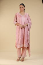Floral Embroided Soft-Silk Salwar Set - Image 3