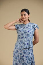 French Voile Printed Shirt(Co-ords) - Image 5