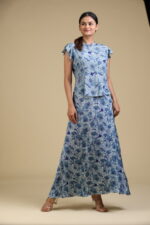 French Voile Printed Shirt(Co-ords) - Image 3