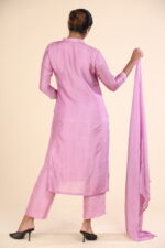 Lavender Russian Silk Sequence Embellished Salwar Set - Image 4