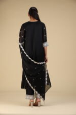 Russian Silk White Embroidered Suit Set - Image 5