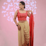 Golden Draped Skirt